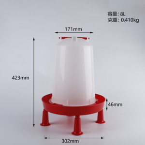 Abreuvoir automatique à gravité résistant aux chocs pour volailles, 8L, pour opérations commerciales intensives d'élevage de <span class=keywords><strong>poules</strong></span> pondeuses - Product Image 6