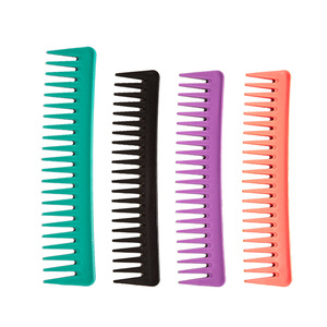 Peigne de coiffeur à dents larges en plastique, grande taille, pour lisser les cheveux, usage en salon - Product Image 1