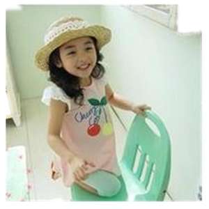 Vêtements pour enfants en gros, t-shirt en coton à manches courtes décontracté avec imprimé de fruits pour filles, provenant d'un fournisseur chinois - Product Image 2