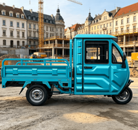 Fabricant chinois de tuk-tuk électrique CKD 1500W pour l'Afrique, tricycle à trois roues pour passagers et marchandises, 2 places, fermé, capacité de charge de 800 kg, E