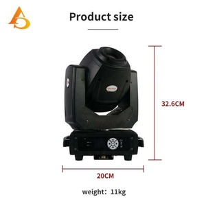 Sistema de Iluminación para Escenarios, Luz Móvil LED de 150w, Material Plástico y Metálico, Luz Móvil de Haz - Product Image 5