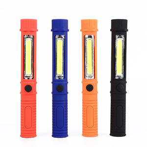 <b>LED</b> Portable Plastic Flashlight COB Side <b>Light</b> Magnetic <b>Work</b> Lamp Outdoor Camping Lamp - Product Image 1