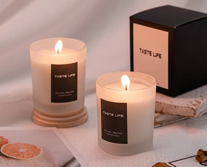 Bougies parfumées en cire de soja de luxe de marque privée Bougies aromatiques longues Boîte d'emballage personnalisée pour l'aromathérapie pour Thanksgiving - Product Image 2