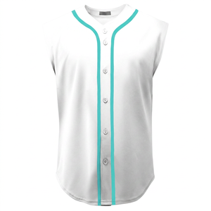 Maillot de baseball sans manches haut de gamme pour équipe, en tissu athlétique respirant et confortable, personnalisable - Product Image 4