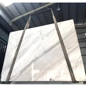 İtalyan dolomit mermer fayans ve bloklar kar beyaz zemin tezgah Modern tasarım için cilalı Finish doğal taş ile