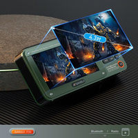 Haut-parleur portable F50 avec affichage vidéo, double lecteur de carte TF, lecteur MP4, lecteur de livres électroniques, radio FM sans fil, subwoofer Hi-Fi