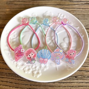 <span class=keywords><strong>Rocky</strong></span> Mermaid Hair Ties Estilo coreano Tocados para niños Banda de goma de dibujos animados Diadema Linda Gorro de burbuja de alta elasticidad - Product Image 3