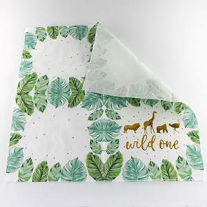 <span class=keywords><strong>Jungle</strong></span> Safari Animal feuilles de palmier serviettes fête serviettes de table jetables pour sauvage un anniversaire fête décoration bébé douche - Product Image 5