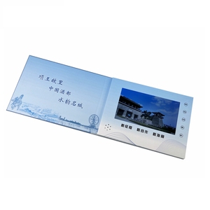 Meilleure couverture rigide 7 pouces A5 LCD carte de brochure vidéo livre vidéo numérique d'affaires avec conception personnalisée - Product Image 3