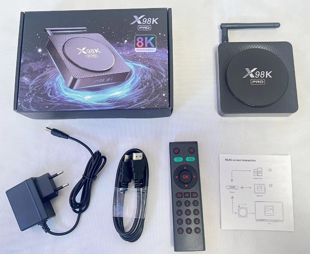 X98K Pro Tv Box Android 4Gb 32Gb Video Decoding 1000M Lan External Antenna Dual Wifi 4K Media Player Set Top Box