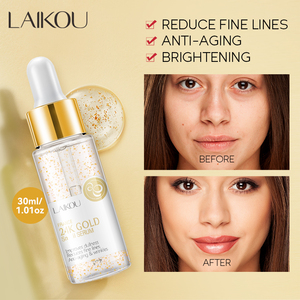 Sérum anti-âge éclaircissant LAIKOU 30 ml, nouveau soin du visage, gel à l'acide hyaluronique et à la mucine d'escargot 24 carats pour la réduction des rides du visage - Product Image 3