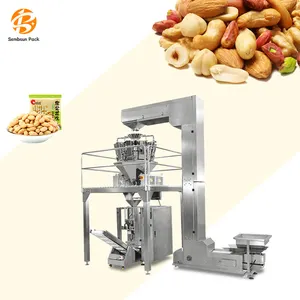 Automatic Vertical Weighing Filling Pouch Bag Snack Coffee Bean Cereal Dog Food Rice Peanut Granule Dried Fruit Packing Machine