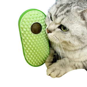 جهاز خدش للقطط على شكل حبة البازلاء، لعبة خدش ذاتية الخدمة، فرشاة تدليك، مستلزمات الحيوانات الأليفة - Product Image 2