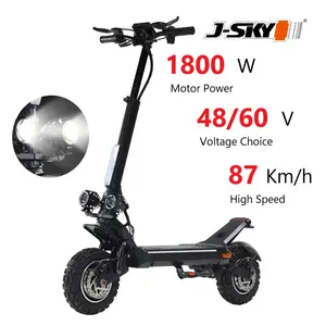 Top ranking GPS CE Aluminum dual motor off road fold able adult 1800w 1200w 2400w 48v 60v scooter electric