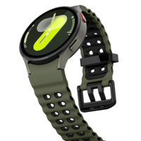 Neues Design Ocean Two Tone Silikon Armband Armband für Samsung Galaxy Watch 7 6 5 4 43mm 47mm (WB1080T)