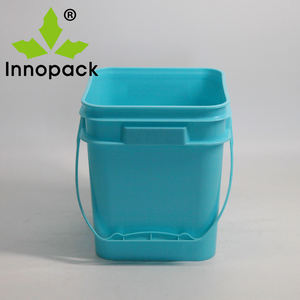 Cubo de arena de plástico Cubo de grado alimenticio de 2 galones con tapa cubo de plástico cuadrado para la venta - Product Image 5