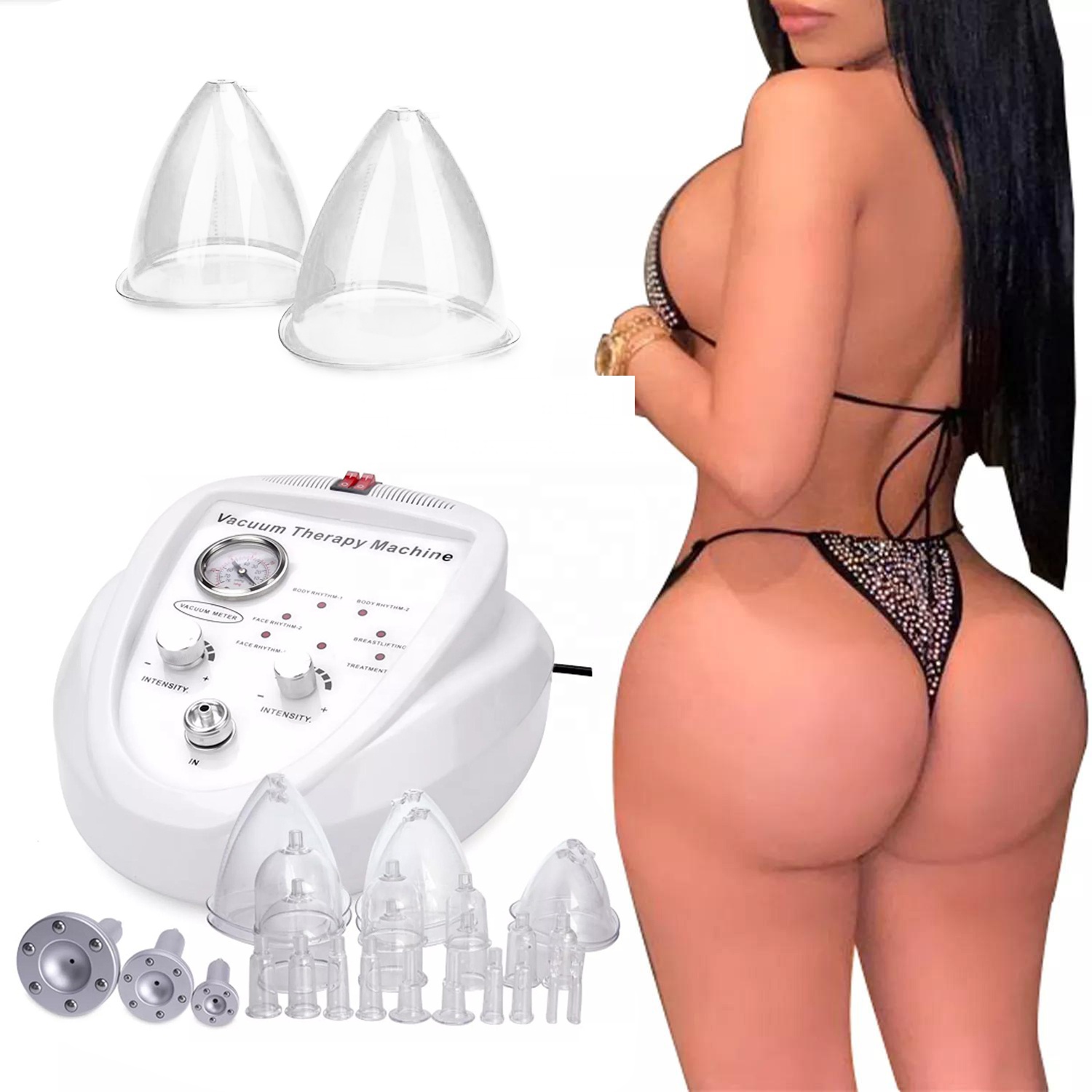 Вакуумный терапевтический массаж Iksbeauty-Cupping, насос для увеличения груди, машина для подтяжки ягодиц, красивый формирователь для подтяжки ягодиц