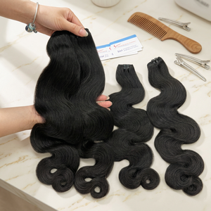 Extensiones de Cabello Virgen Vietnamita Súper Doble Trama, Tejido a Máquina, Ondulado al Vapor - Product Image 1