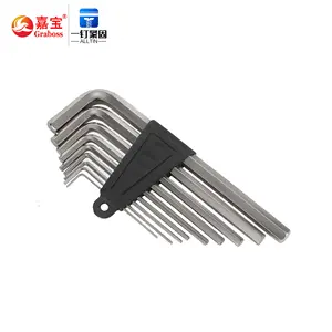 1.5Mm-10Mm Allen Sleutel Sleutel Set China Groothandel Hoge Kwaliteit Stalen Inbussleutel Vernikkelde Allen Hex Sleutel Van Hardware Tools