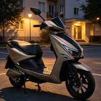 Moto électrique CKD SKD 12 pouces haute performance 1100/1300W, vitesse 60 km/h, style rétro, scooter électrique chinois en promotion