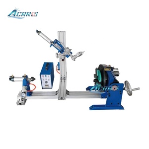 Double Guide Rail Combination 300kg 200kg 100kg Load Capacity Welding Turntable Automatic Rotary Welding Positioner for Pipes - Product Image 1
