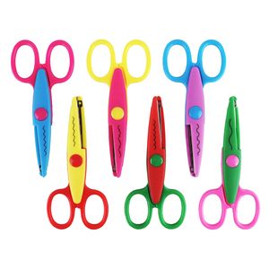 Tijeras de Papel para Manualidades Infantiles, 6 Colores, Tijeras Decorativas para Cortar Papel - Product Image 1