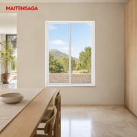 Fenêtre coulissante en aluminium insonorisée à double vitrage avec moustiquaire, taille personnalisée disponible pour appartement en ville