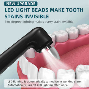 เครื่องขัดฟันไฟฟ้ากันน้ำ IPX6ดูแลช่องปากพร้อมไฟ LED โหมดความเร็ว5ระดับสำหรับใช้ในบ้าน - Product Image 3