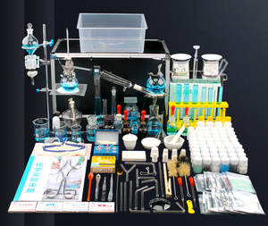 Kit de Química 2025 de Aleación de Aluminio con Material de Vidrio de Laboratorio para la Exploración de Agua Destilada <span class=keywords><strong>y</strong></span> la Quema de Velas para Física - Product Image 2