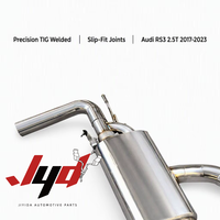Tuyau d'échappement JYD Catback pour Audi RS3 2.5T 2017-2023, acier inoxydable 304, silencieux de course à haut débit avec système Valvetronic