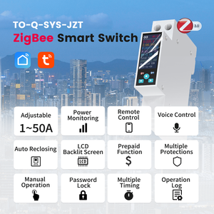 TO-Q-SYS-JZT Zigbee Smart Home Tuya Intelligenter Stromzähler Smart Life Produkte mit LCD-Bildschirm 50A Messgerät TONGOU - Product Image 2