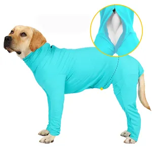 Anti köpek dökülme takım Pet tam kapsama Bodysuit cerrahi kurtarma tulum alternatif anksiyete sakinleştirici gömlek köpekler için