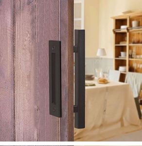 Poignée de porte coulissante moderne en acier noir WEKIS, ensemble de tirage et de fixation de 6 pouces pour usage en entrepôt - Product Image 5