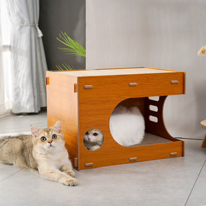 Productos para Mascotas al por Mayor, Casa de Cartón para Gatos, para Rascar y Afilar las Uñas - Product Image 4