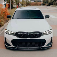 Spoiler Bumper Depan 3-Piece Serat Karbon Kering Gaya ADRO, Tampilan Sport Agresif untuk BMW Seri 3 G20LCI 2023-2026
