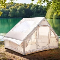 JTS-0204 6 ㎡   Tente de camping gonflable, tente pneumatique imperméable 300D Oxford 3000 mm avec colonne d'air en PVC Plato