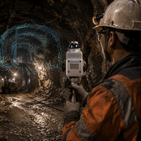 Scanner LiDAR 3D portable industriel en temps réel GEOSUN GS-200G avec SLAM, appareil de numérisation laser GNSS RTK tout-en-un pour levés topographiques, garantie 1 an