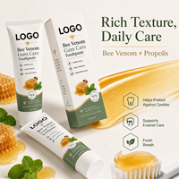 Vente directe d'usine de dentifrice antibactérien au venin d'abeille naturel contenant de l'extrait de propolis pour protéger les gencives