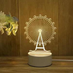 Lámpara de Oso con Diseño Personalizado de Anime, Lámpara de Noche LED 3D Moderna con Ilusión Óptica, Lámpara de Mesa Mediana de ABS para Decoración del Hogar, Regalo para Niños - Product Image 3