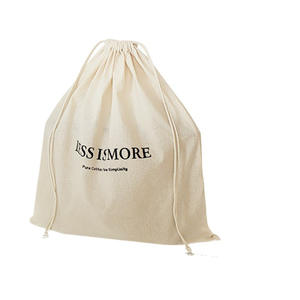 Sac à cordon en coton pur Cotton Road, sac de voyage, sac de rangement anti-poussière, multifonctionnel, recyclable, design simple - Product Image 1