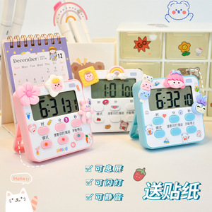 Electronic Time Clock Kitchen Student <b>Timer</b> Lcd Display Square Shape With Alarm Function For Study And Baking - Product Image 3