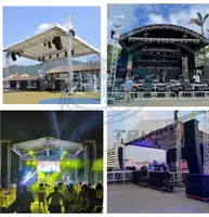 Estructura Modular de Aluminio de 290 mm, Tipo Presión, para Soporte de Iluminación en Escenarios Exteriores, Capacidad de Carga de 1000 kg