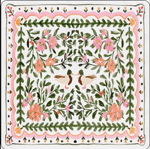 Kedatangan Baru Lukisan Minyak Vintage Alas Mahjong Amerika Motif Bunga Gelap & Penuh Pesona Cetakan Peony & Mawar Alas Felt Anti Selip Grosir - Product Image 5