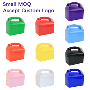 Cajas <span class=keywords><strong>de</strong></span> Papel con Asa para Regalos <span class=keywords><strong>y</strong></span> Recuerdos <span class=keywords><strong>de</strong></span> Fiesta, Personalizables con Logotipo, Multicolores, para Cumpleaños, Baby Shower, Dulces <span class=keywords><strong>y</strong></span> Golosinas para Niños - Product Image 1