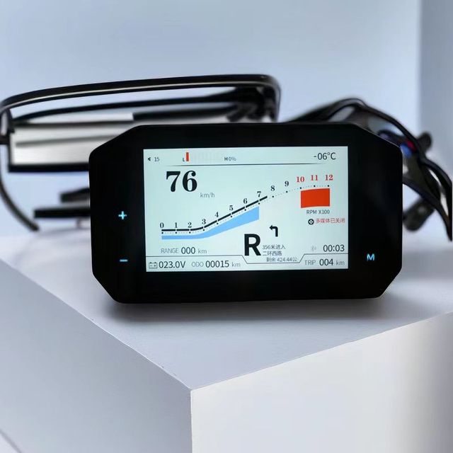 High Precision Custom Made Modified Parts TFT Lcd Digital Display With CAN-BUS Communication for Motorcycle Accessories
