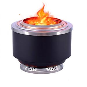 El mejor brasero de leña para exteriores sin humo es portátil y fácil de limpiar con una parrilla de barbacoa desmontable - Product Image 4