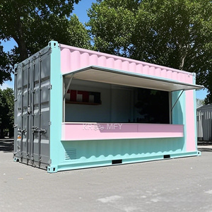 ร้านอาหารพร้อมรถพ่วงขายไอศกรีม รถขายอาหารเคลื่อนที่ ครัวเคลื่อนที่แบบตู้คอนเทนเนอร์ - Product Image 5