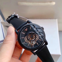 Montre mécanique pour homme, mouvement à chaîne automatique, cadran creux, affichage de simulation, montre automatique
