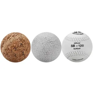 SB-120 <span class=keywords><strong>Tamanaco</strong></span> in pelle sintetica con anima in sughero softball pelota de softball - Product Image 5