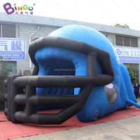 Tunnel gonflable publicitaire pour événements sportifs, tunnel d'entrée gonflable, tente tunnel gonflable mascotte, tunnel de football gonflable personnalisé